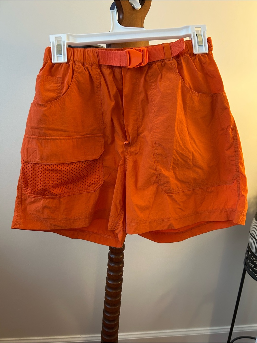 Outdoor Voices Bright Orange Utility Athletic Shorts